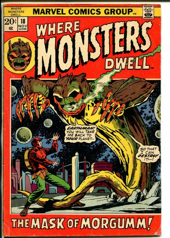 Where Monsters Dwell #18 1978-Marvel-Jack Kirby cover & story art-VG