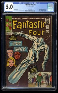 Fantastic Four #50 CGC VG/FN 5.0 White Pages 3rd Appearance Silver Surfer!