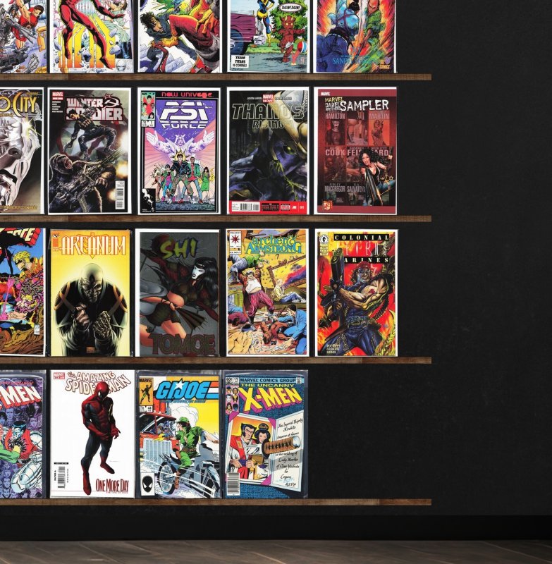 Huge Lot 130+ Comics with The Uncanny X-Men, Robo Hunter & More!