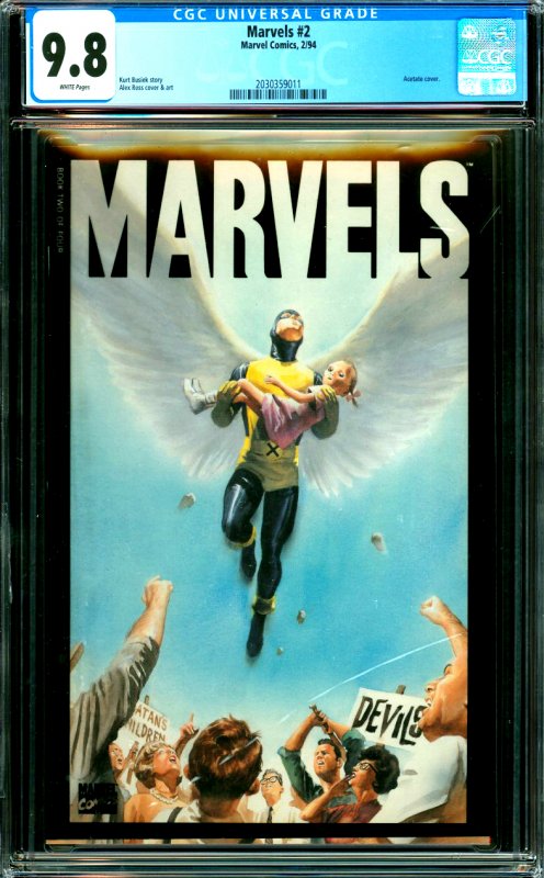 Marvels #2 CGC Graded 9.8 Acetate cover