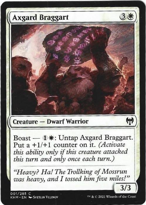 Magic the Gathering:  Kaldheim - Axgard Braggart