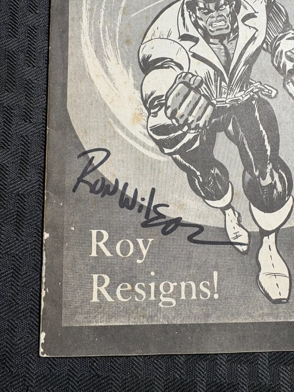 1974 THE COMIC READER Fanzine #110 VG 4.0 Luke Cage Cover SIGNED by Ron Wilson