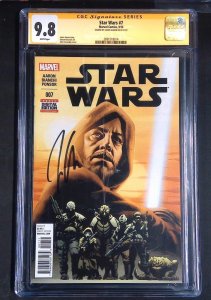 Star Wars #7, CGC 9.8 SS Signed by Jason Aaron Marvel, 2015