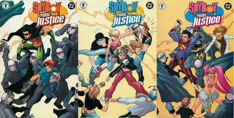 SPYBOY YOUNG JUSTICE (2002 DH/DC) 1-3  COMPLETE!