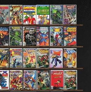 Huge Lot 150+ Comics with The Flash, Wolverine, Captain America & More!