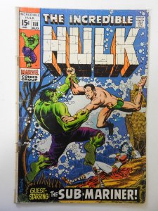 The Incredible Hulk #118 (1969) GD/VG Condition see description