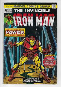 Invincible Iron Man #69 - Mandarin / MVS Intact (Marvel, 1974) - GD/VG