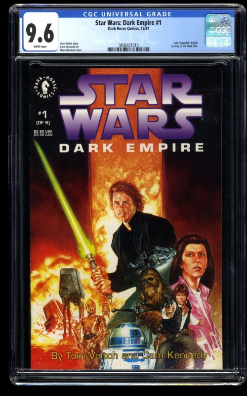 Star Wars: Dark Empire (1991) #1 CGC NM+ 9.6 White Pages