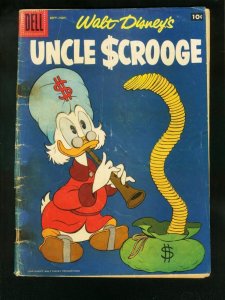 WALT DISNEY'S UNCLE SCROOGE #19 1957-CARL BARKS-DELL COMICS-reading copy FR