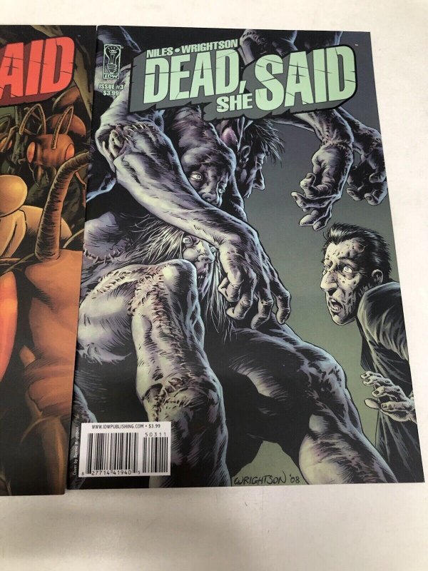 Dead She Said (2008) Set Issue # 1-3 IDW Publishing • Steve Niles • Wrightson