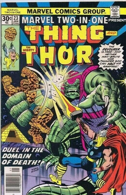 Marvel Two-in-One #23 ORIGINAL Vintage 1977 Thing Thor 