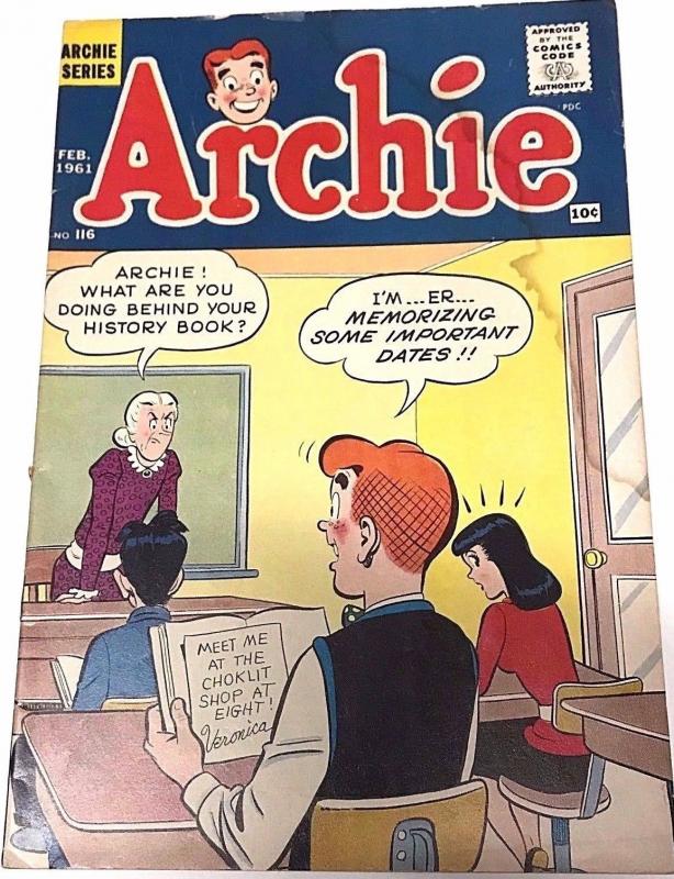 ARCHIE#116 GOOD+ 1961 ARCHIE SILVER AGE COMICS