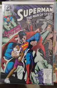 SUPERMAN THE MAN OF STEEL # 2  1991 DC COMICS CLARK KENT