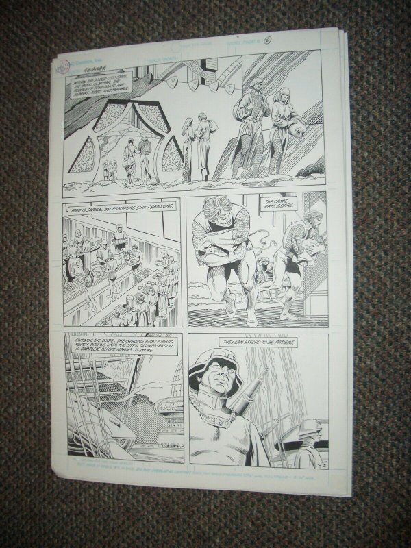 Aquaman #4 Page 2 Original Comic Art - CURT SWAN- 1989 