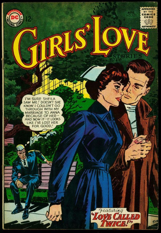 Girls' Love Stories #102 1964- Nurse Cover by Jay Scott Pike VG
