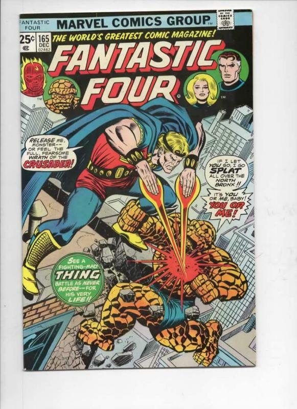 FANTASTIC FOUR #165, VF+, Crusader, Thing, 1961 1975, more FF in store