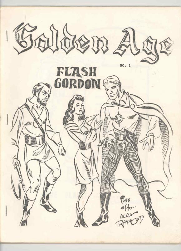 GOLDEN AGE #1 - RARE ORIGINAL .1965. FANZINE - LITERALLY AMAZING CONTENTS  FN