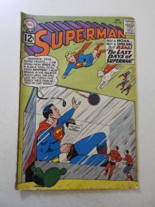 Superman #156 (1962) GD+ Condition see desc