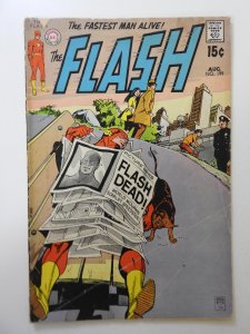 The Flash #199 (1970) VG- Condition! Moisture stain, 1 in spine split