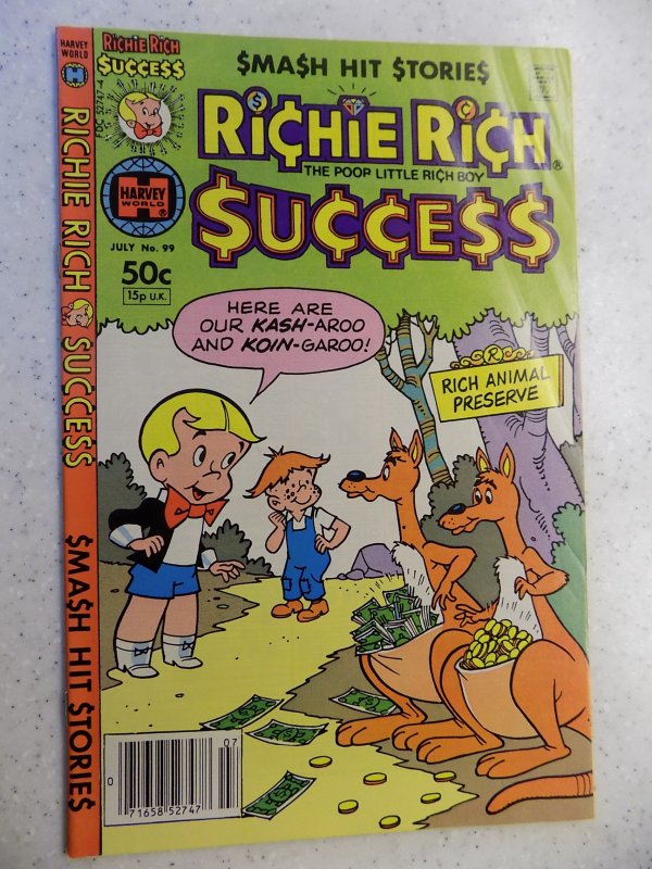 RICHIE RICH SUCCESS # 99 HARVEY CARTOON ADVENTURE FUNNY