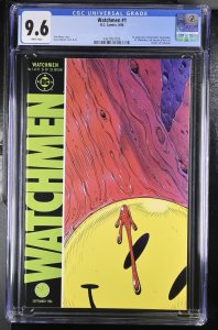 WATCHMEN #1 CGC 9.6 1st App Rorschach Dr. Manhattan Alan Moore DC WHITE Pgs 1986