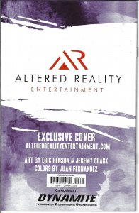 Gargoyles #1 Altered Reality Virgin Cover Jeremy Clark Signed Dynamite EB205