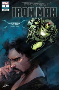 TONY STARK IRON MAN #1 (2018) ALEXANDER LOZANO | UNDERSEA ARMOR MODEL 8 | TRADE