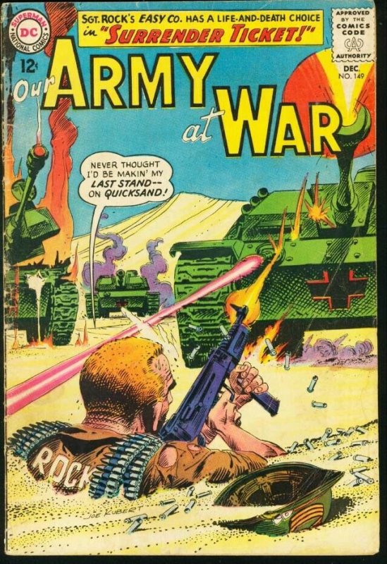 OUR ARMY AT WAR #149-SGT. ROCK-12 CENT VG