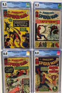 Amazing Fantasy 15 Spider-man 1 2 3 4 5 6 7 8 9 10 11 12 13 14 15 16-20 Cgc 7.0+