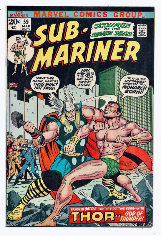 Sub-Mariner #59 (1973) VF/NM+