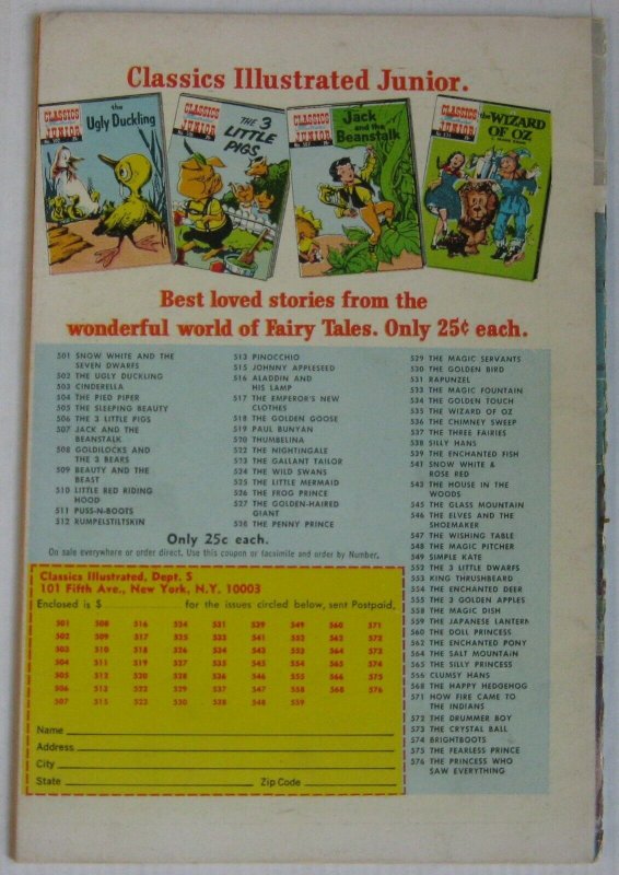 Classics Illustrated Junior #570 (Winter 1969), VG (4.0), The Pearl Princess