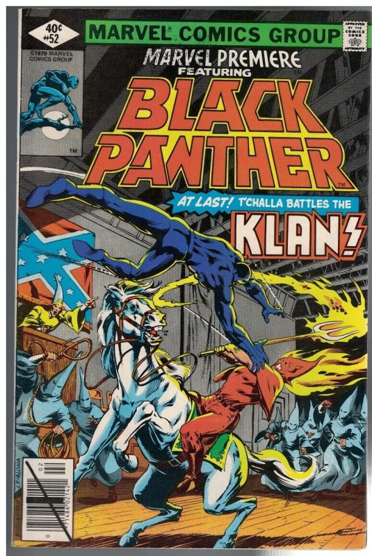 MARVEL PREMIERE 52 FN- Feb. 1980  BLACK PANTHER/KLAN