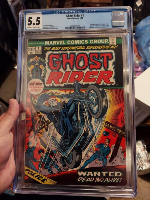 Ghost Roder #1 (1973) CGC 5.5 graded slab