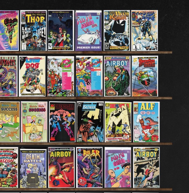 Huge Lot 150+ Comics with Detective Comics, Airboy, The New Mutants & More!