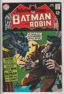 Detective Comics #386 (Apr-69) FN+ Mid-High-Grade Batman, Robin the Boy Wonder