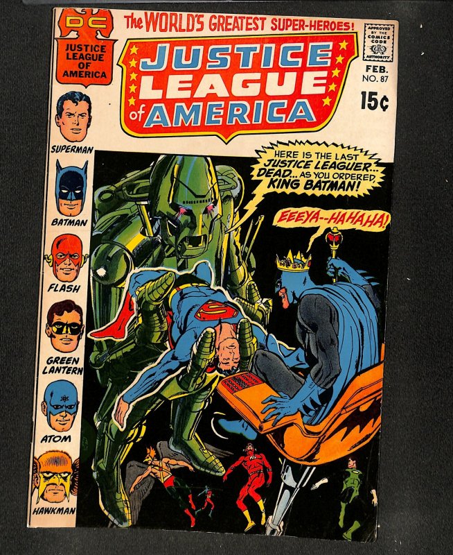 Justice League Of America #87 Neal Adams Cover!