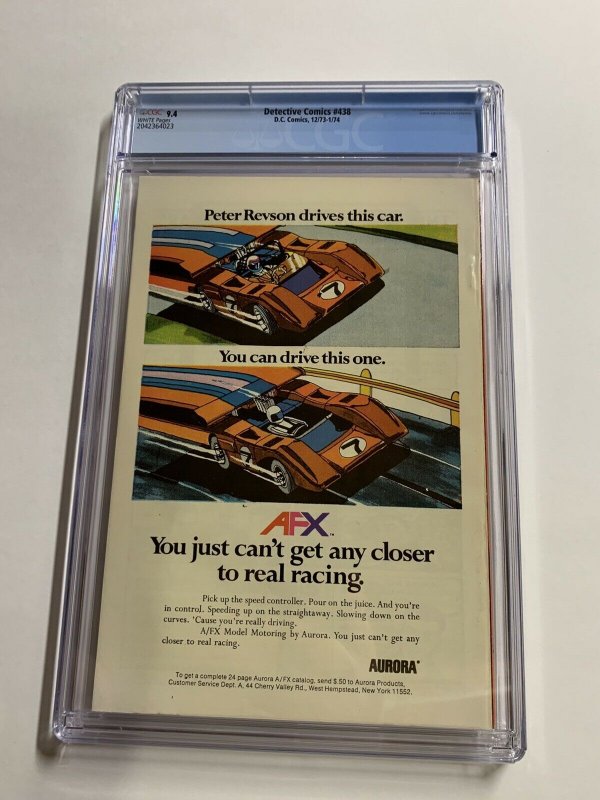 Detective Comics 438 Cgc 9.4 White Pages Batman Dc Comics Bronze Age 2042364023