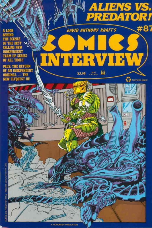 Comics Interview #87 FN; Fictioneer | save on shipping - details inside