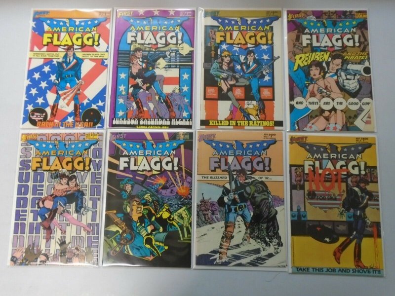 First Comics American Flagg Comic Lot 33 Different Books 8.0 VF (1983-1988)