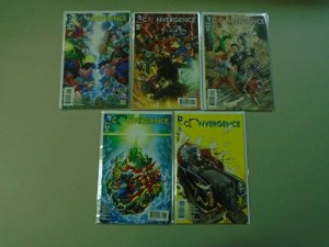Convergence comic lot of 22 set #0-8 with variant covers 8.0 VF (2015)