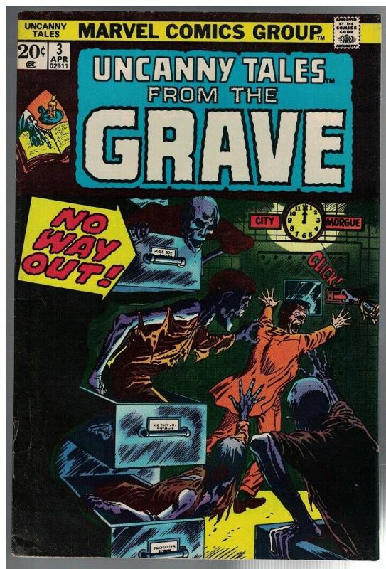 UNCANNY TALES 3 VG-F April 1974