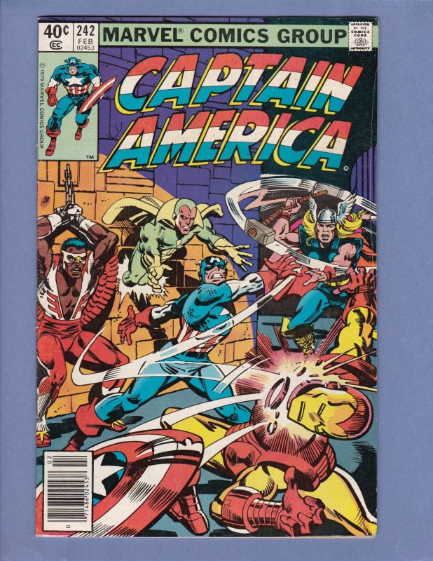 Captain America #231 #242 #247 #257 #258 #260-264 #267-271 #273 #274 #283