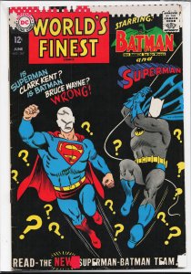 World's Finest Comics #167 (1967) Superman and Batman and Robin