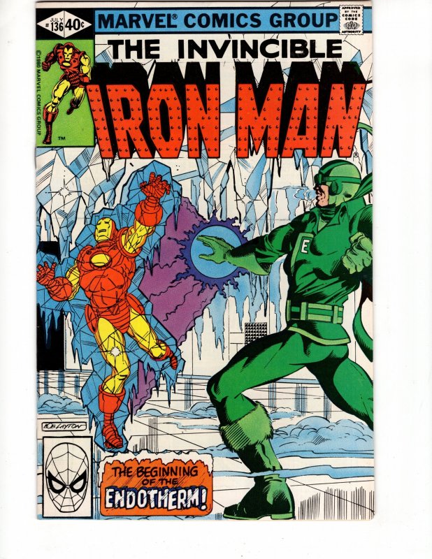 Iron Man #136 THE BEGINING OF THE ENDOTHERM! Marvel Bronze