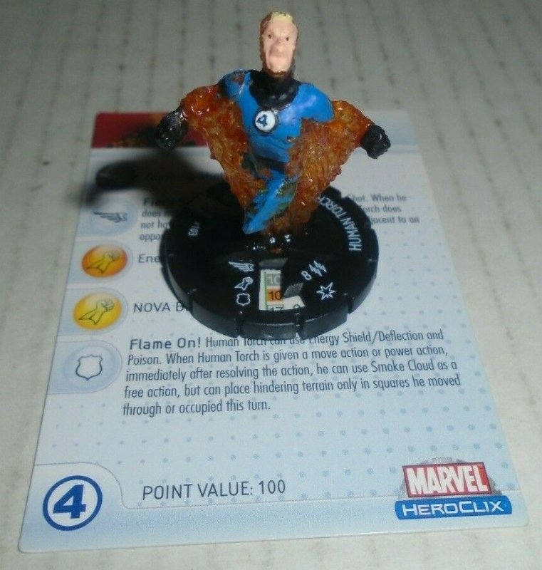 Human Torch 103 Marvel Heroclix Secret Invasion