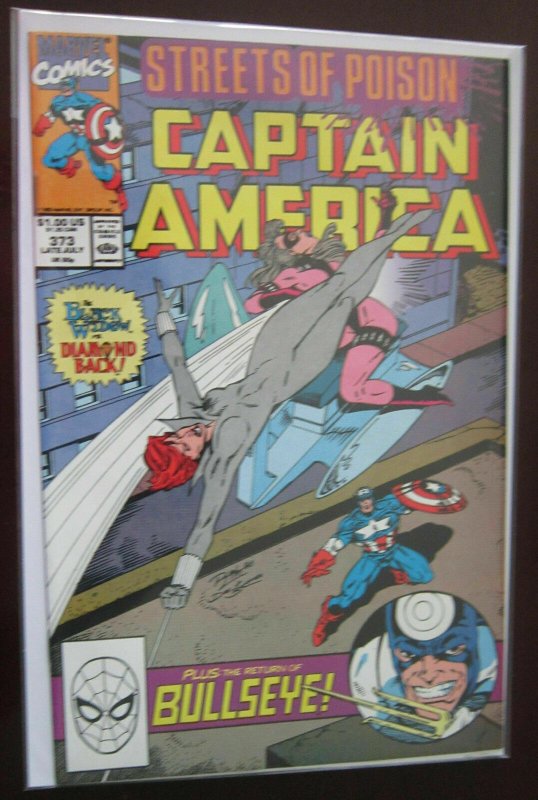 Captain America (1990 1st Series) #373, DIRECT EDITION 7.5