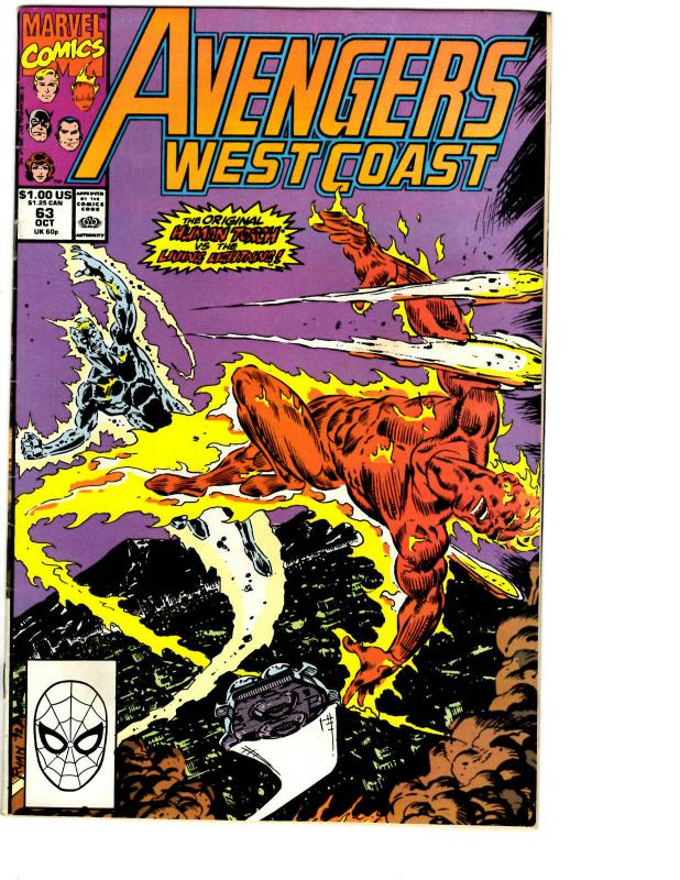 10 Avengers West Coast Marvel Comic Books # 61 62 63 64 65 66 67 68 69 70 BH6