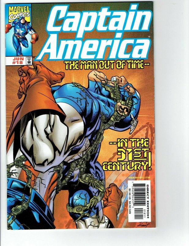 Captain America #18 NM- Vs Korvac 1st Appearance Primax  Marvel 1999 1st Print 