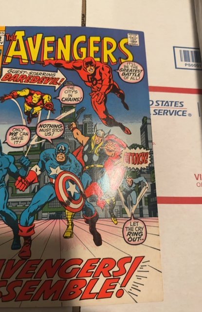 The Avengers #82 (1970)avengers assemble w Daredevil