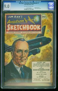 JIM RAY'S AVIATION SKETCHBOOK #1-CGC 9.0-1946-SOUTHERN STATES 1197194020